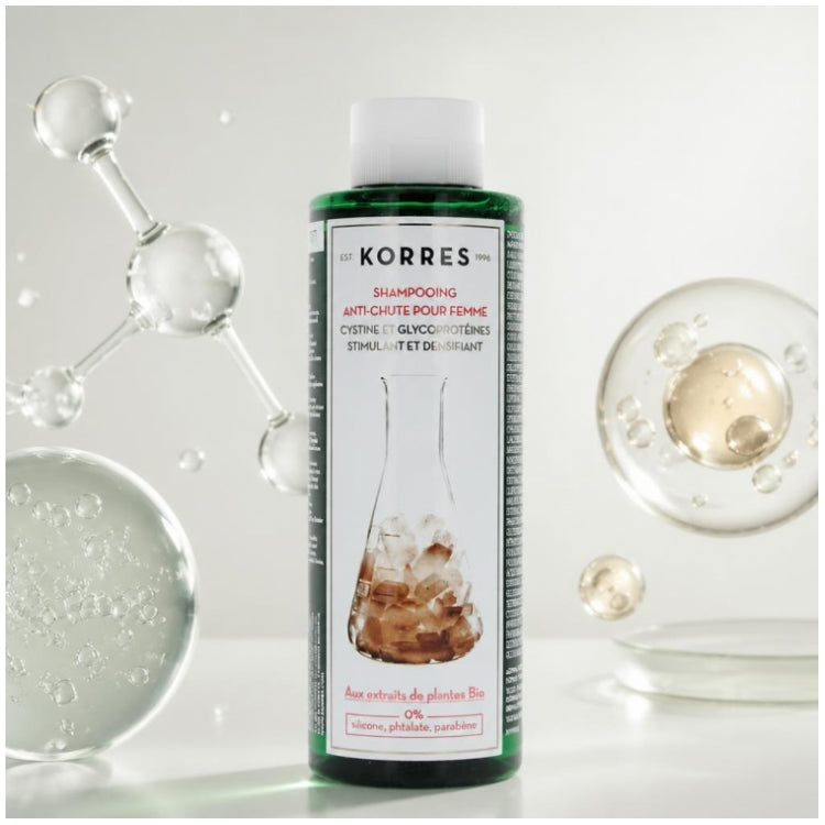 Korres Hair Loss Shampooing pour Femmes à la Cystéine et aux Glycoprotéines 250ml