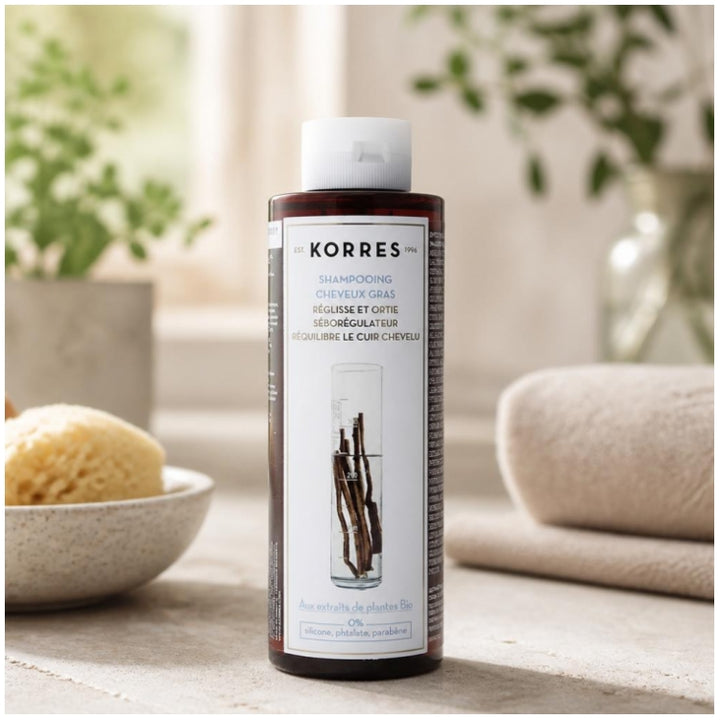 Korres Champú para cabello graso de Regaliz y Ortiga 250ml