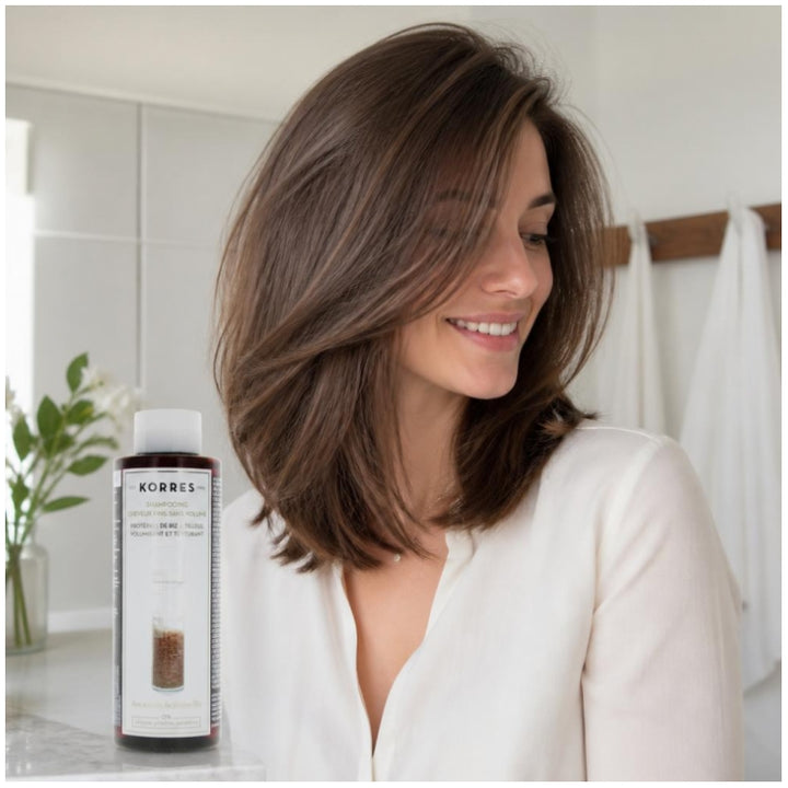 Korres Rice Proteins and Linden Volumizing Shampoo for Thin Hair 250ml (8.45 fl oz)