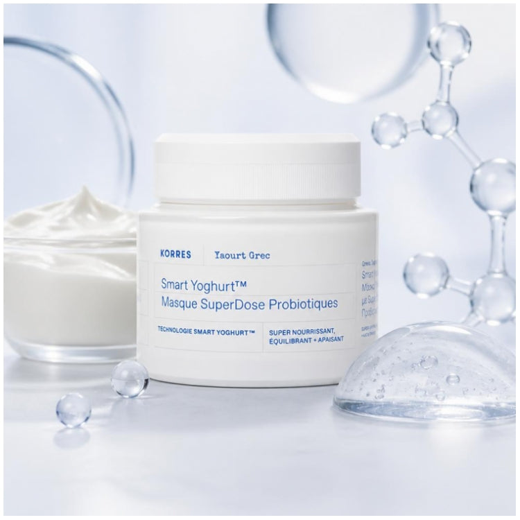 Korres Greek yohurt Smart yogurt قناع وجه فائق البروبيوتيك 100 ml