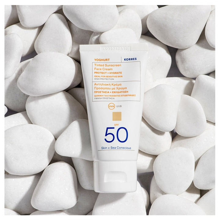 Korres Yoghurt Sunscreens Crème teintée visage SPF50 50ml