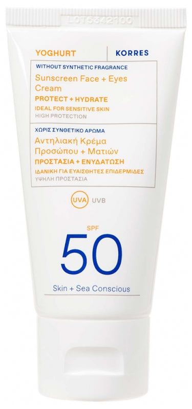Korres Yoghurt Crème-gel solaire visage et yeux SPF50 / Sans parfum 50ml