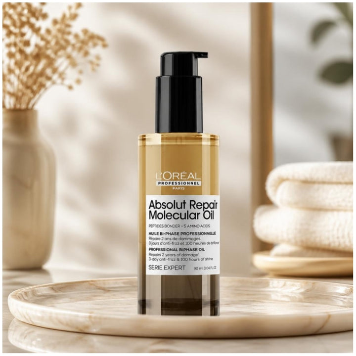 L'Oréal Professionnel Absolut Repair Molecular Huile Bi-Phase 90ml (3.04 fl oz)