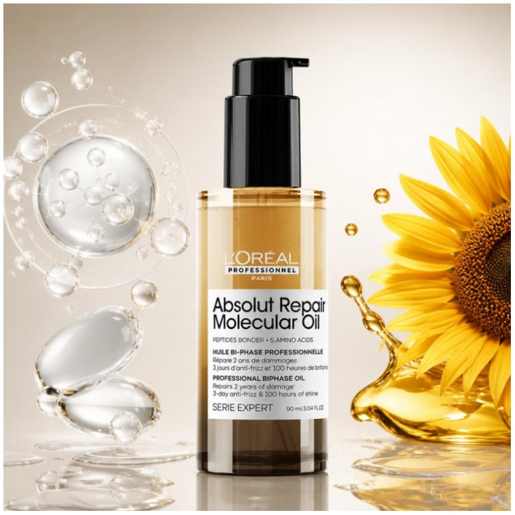 L'Oréal Professionnel Absolut Repair Molecular Huile Bi-Phase 90ml (3.04 fl oz)