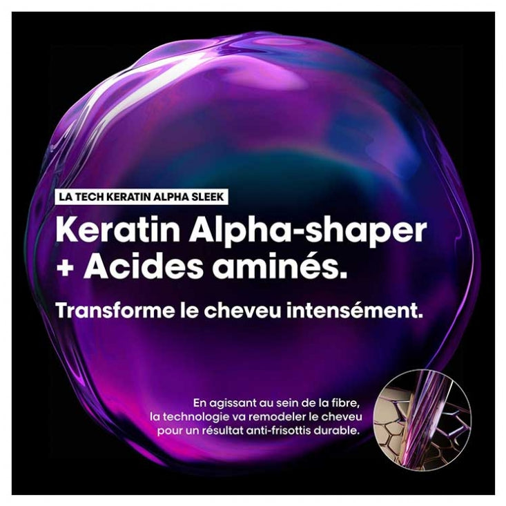 L'Oréal Professionnel Serie Expert Keratin Alpha Sleek Shampooing cheveux frisottants et indisciplinés 300ml