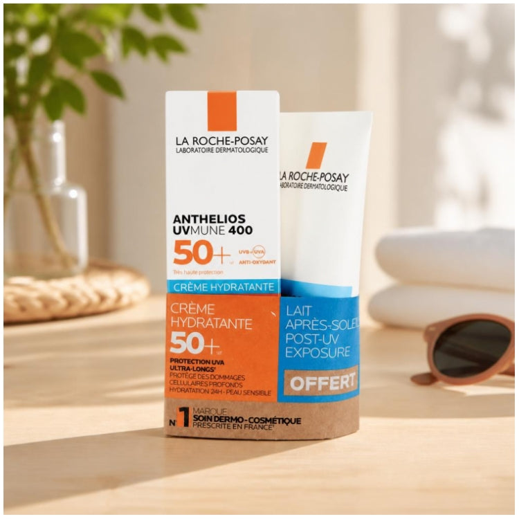 La Roche-Posay Anthelios UVmune 400 كريم مرطب SPF50 50ml +& حليب ما بعد الشمس
