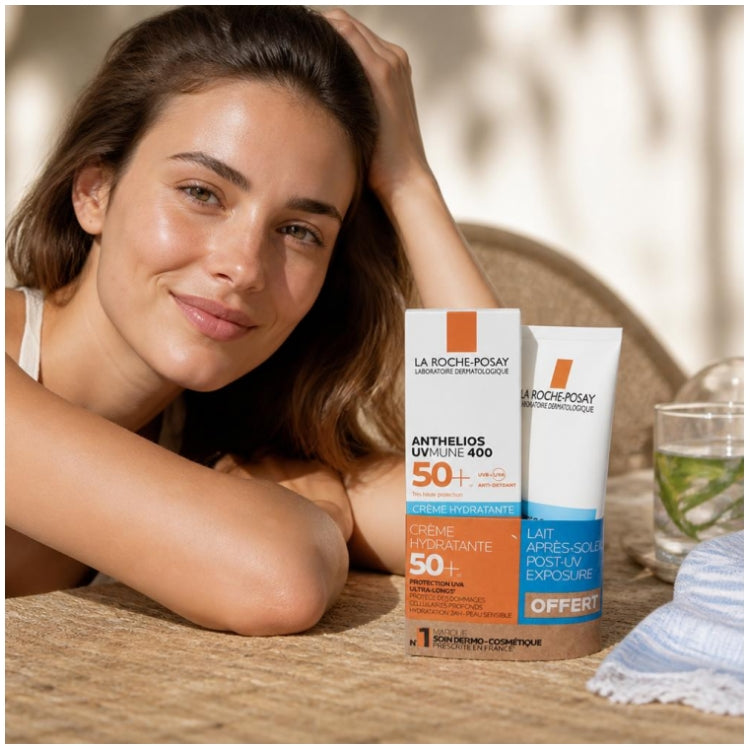 La Roche-Posay Anthelios UVmune 400 كريم مرطب SPF50 50ml +& حليب ما بعد الشمس