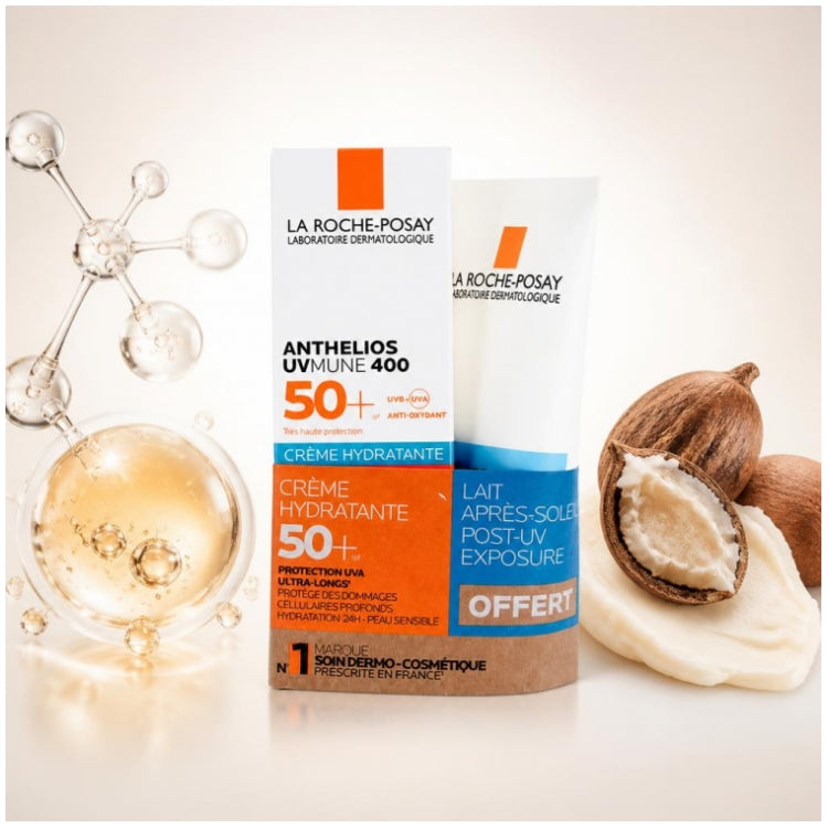 La Roche-Posay Anthelios UVmune 400 كريم مرطب SPF50 50ml +& حليب ما بعد الشمس