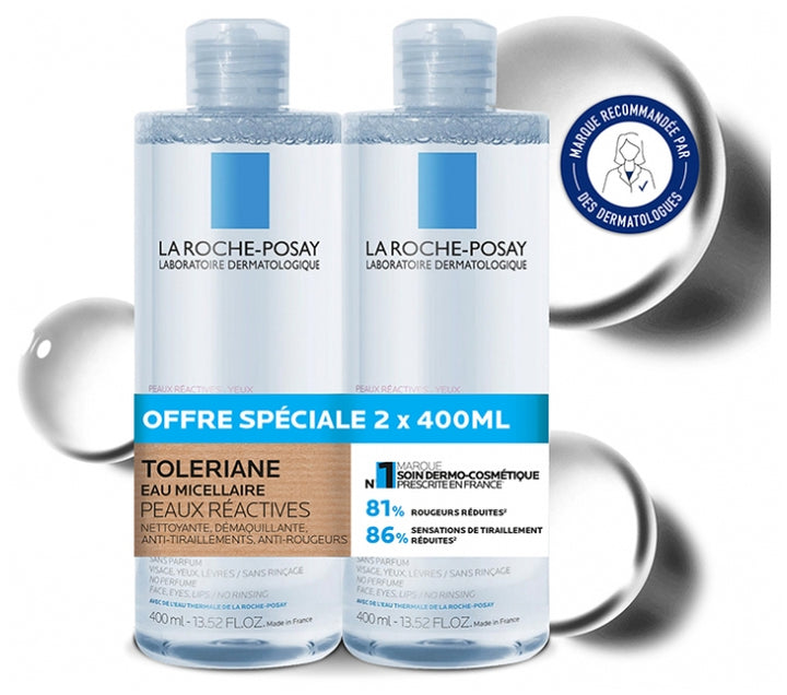 La Roche-Posay Toleriane Micellar Water sensitive skin 2 x 400ml (13.53fl oz)