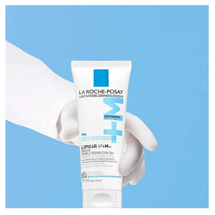 La Roche-Posay Lipikar AP+ Max بلسم إصلاح ثلاثي للبشرة شديدة الجفاف والمعرضة للتأتّب 75ml
