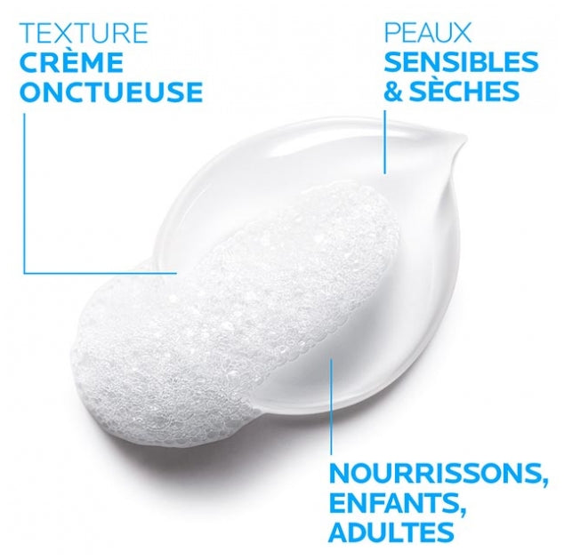La Roche-Posay Lipikar كريم منظف مضاد للجفاف للبشرة الجافة إلى شديدة الجفاف 2x400ml