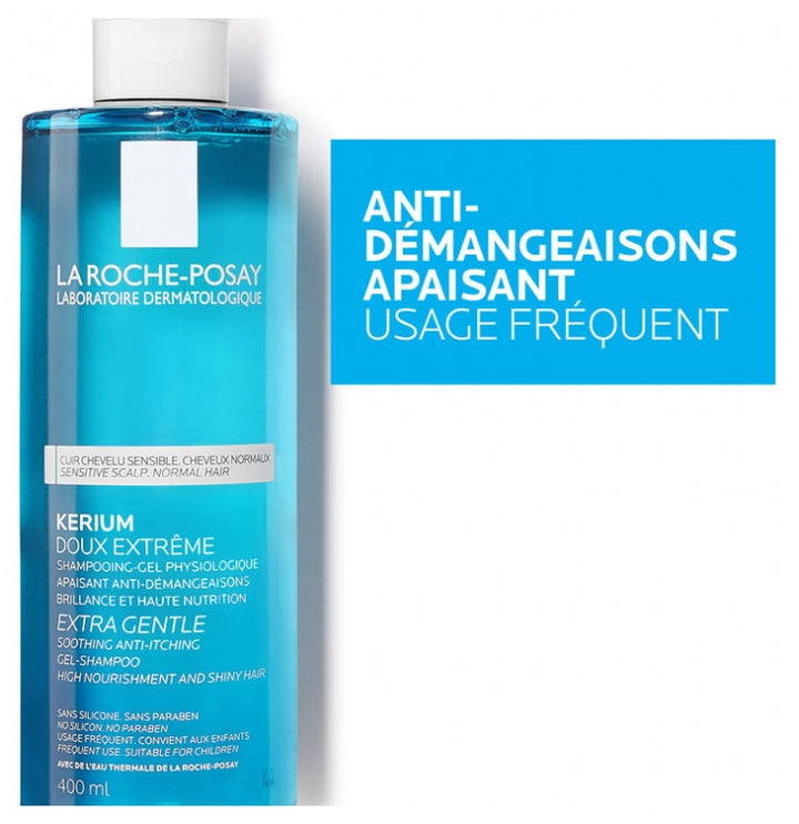 La Roche-Posay Kerium Shampoo em Gel Extra Suave Anticoceira 400ml