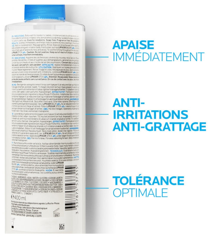 La Roche-Posay Lipikar Lipikar Syndet Ap+ 400ml (13.53fl oz)