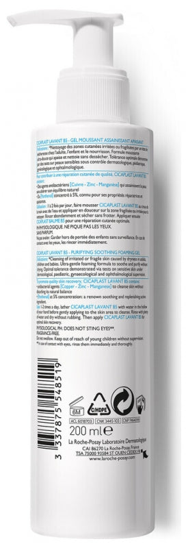 La Roche-Posay Cicaplast B5 Zuiverende schuimende gel 200ml