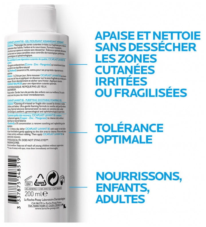 La Roche-Posay Cicaplast B5 Zuiverende schuimende gel 200ml