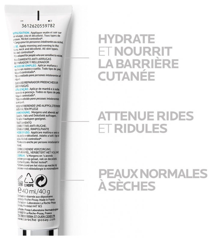 La Roche-Posay Hyalu B5 Crème 40ml - Soin Repulpant Réparateur Anti-Rides