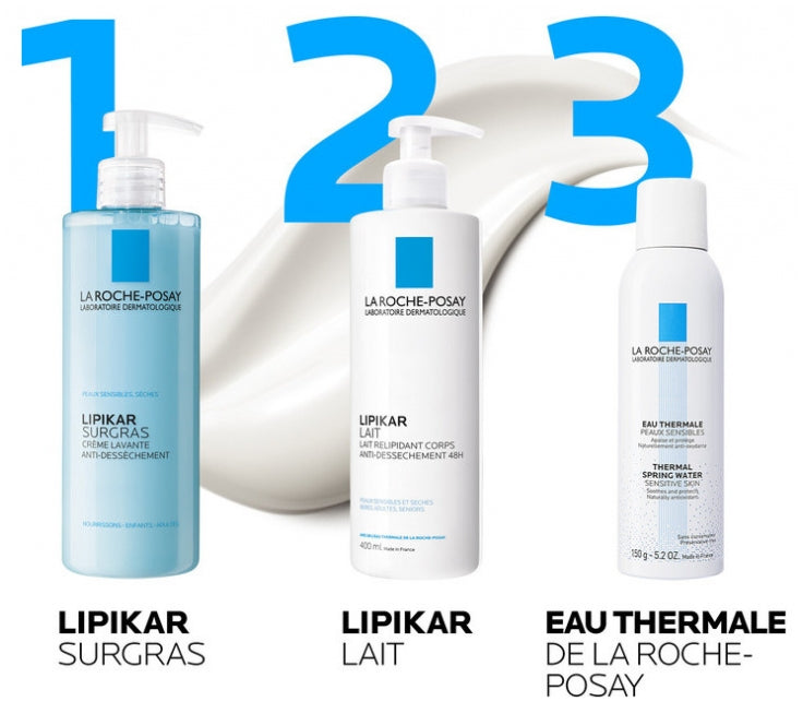 La Roche-Posay Lipikar Surgras Gel lavant corps pour peaux sèches 400ml