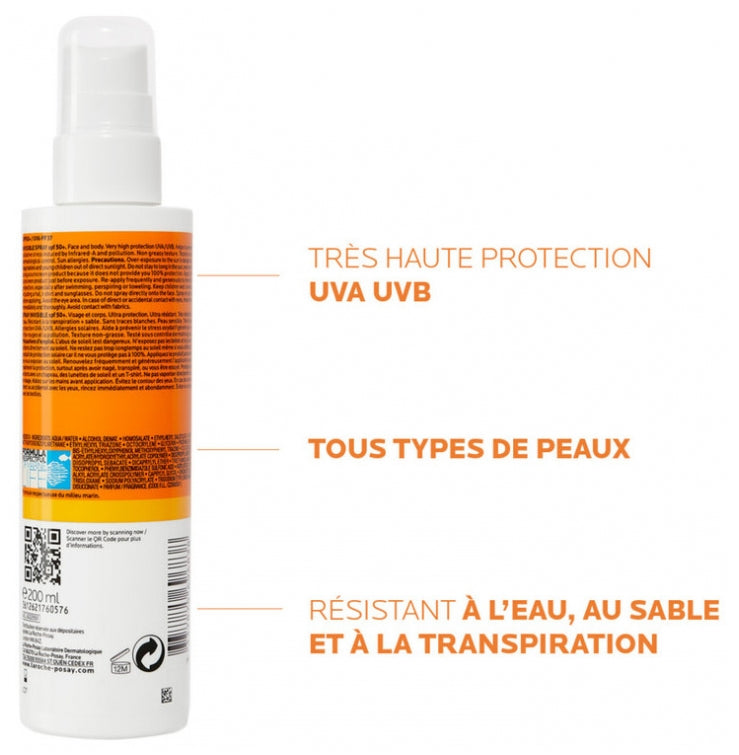 La Roche-Posay Anthelios Invisible Spray SPF50+ 200ml (6.76fl oz)