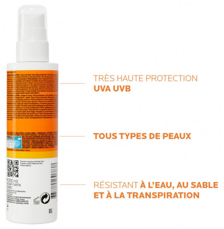 La Roche-Posay Anthelios Invisible Spray SPF50+ 200ml (6.76fl oz)