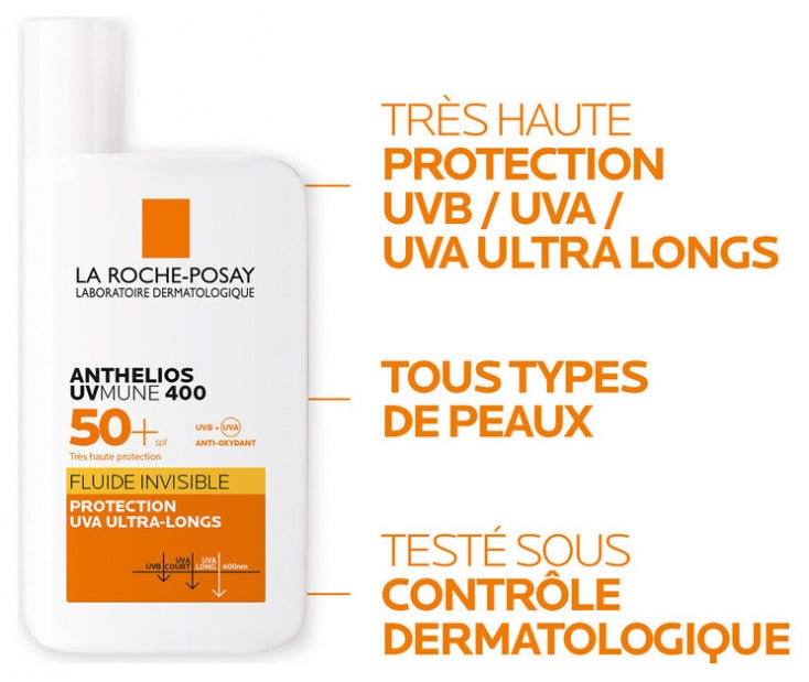 La Roche-Posay Anthelios UVMune 400 Onzichtbare Fluid SPF50+ 50ml