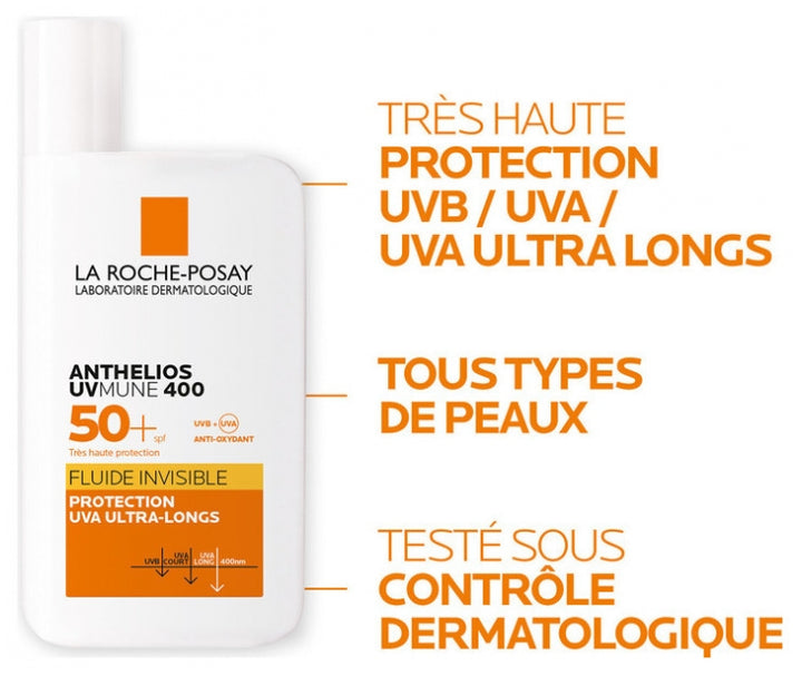 La Roche-Posay Anthelios UVMune 400 Onzichtbare Fluid SPF50+ 50ml