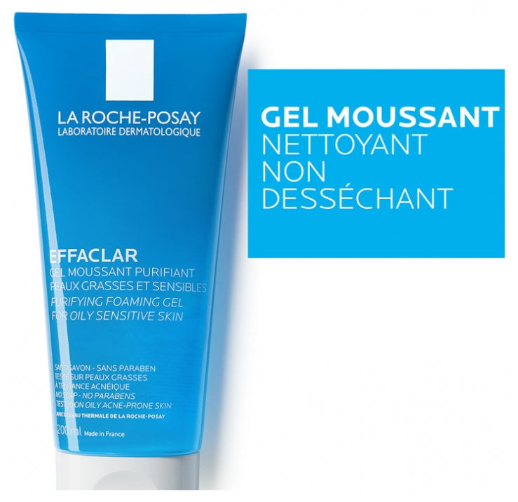 La Roche-Posay Effaclar +M Purifying Foaming Gel 200ml (6.76floz)
