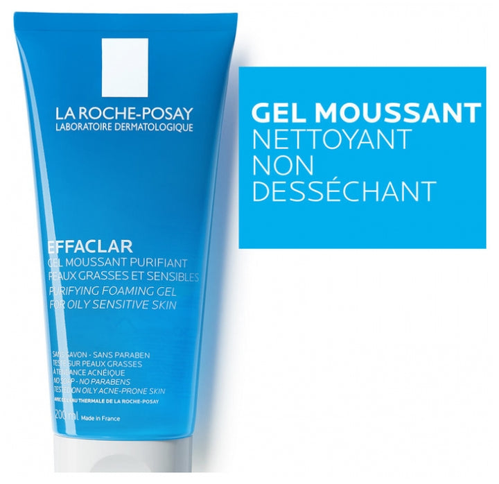 La Roche-Posay Effaclar +M Purifying Foaming Gel 200ml (6.76floz)