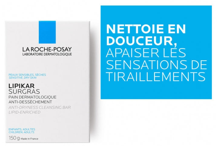 La Roche-Posay Lipikar Pastilla limpiadora supergrasa 150g