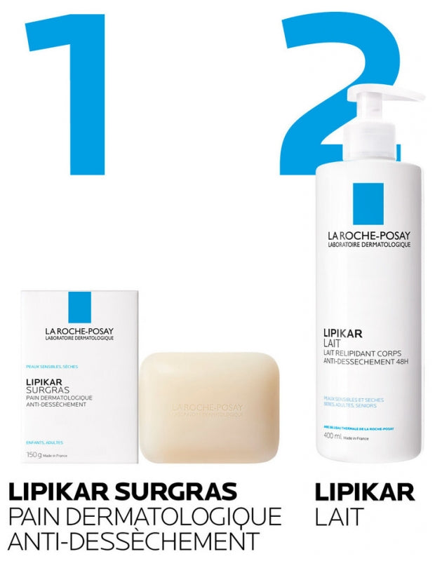 La Roche-Posay Lipikar Pastilla limpiadora supergrasa 150g