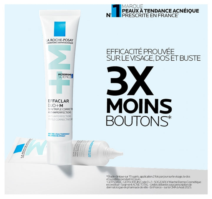 La Roche-Posay Effaclar Duo+M Korrigierende Anti-Pickel Gel-Feuchtigkeitspflege 40ml