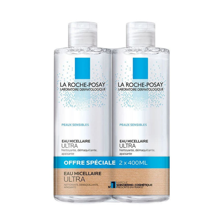 La Roche - Posay Physiological Hygiene Micellar Water for Sensitive Skin 400ml x2 (13.52 fl oz x2) - FrenchBeautyHub