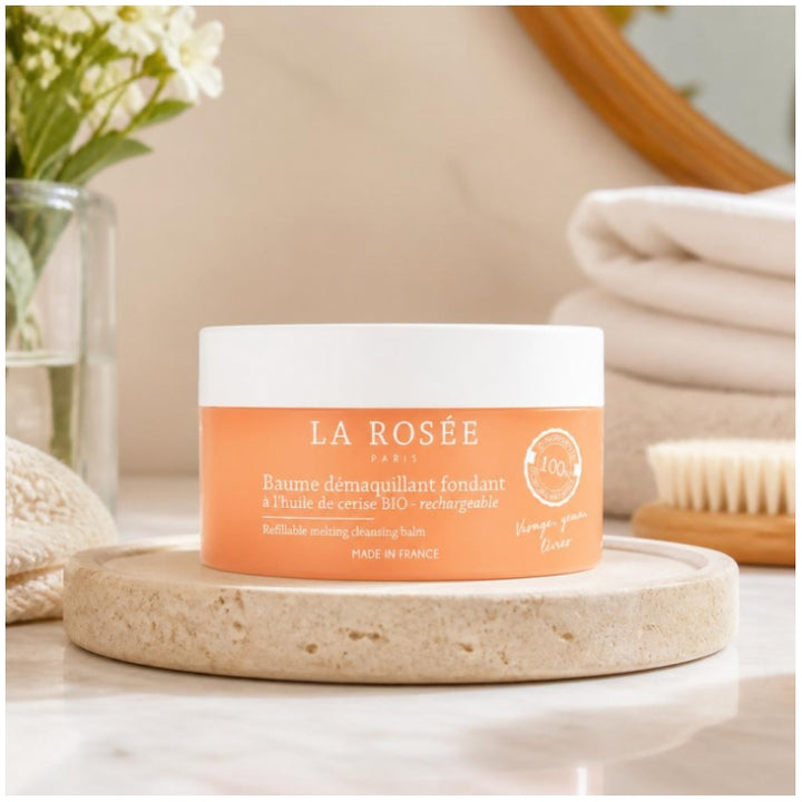 LA ROSÉE Refillable melting cleansing balm with organic cherry oil 90ml (3.04fl oz)
