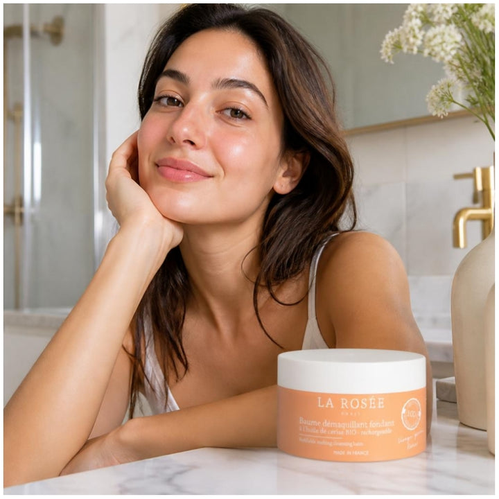LA ROSÉE Refillable melting cleansing balm with organic cherry oil 90ml (3.04fl oz)
