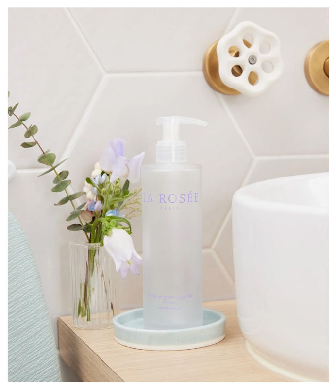 LA ROSÉE Refillable Empty Glass Shampoo Bottle 200ml