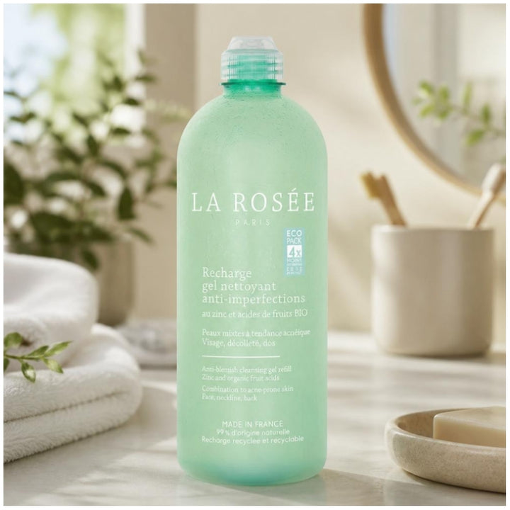 LA ROSÉE Refill anti-blemish organic cleansing gel 400ml (13.53fl oz)