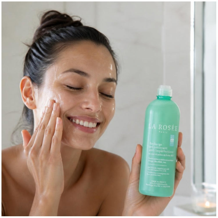 LA ROSÉE Refill anti-blemish organic cleansing gel 400ml (13.53fl oz)