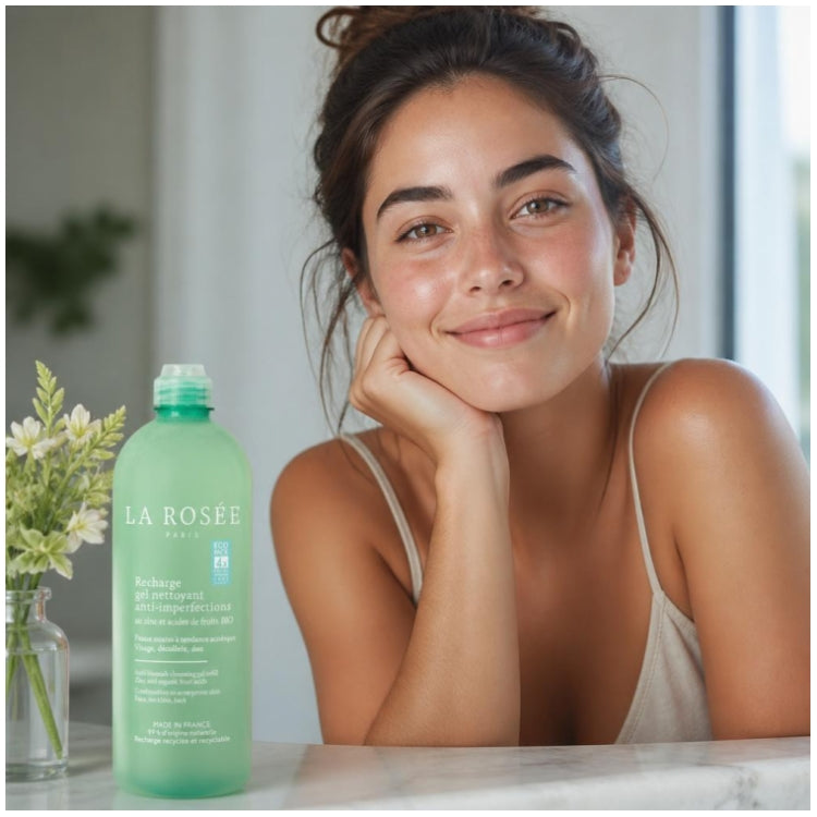 LA ROSÉE Refill anti-blemish organic cleansing gel 400ml (13.53fl oz)