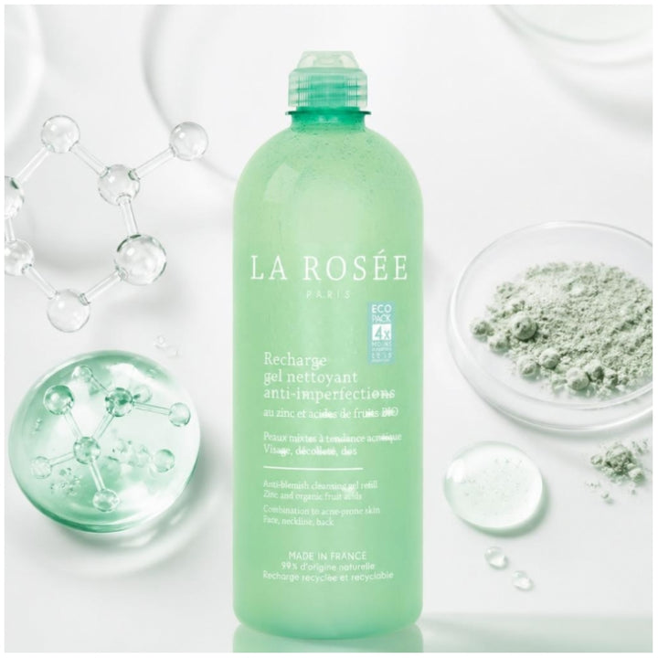 LA ROSÉE Refill anti-blemish organic cleansing gel 400ml (13.53fl oz)