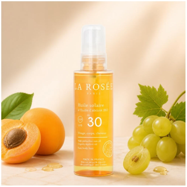 La Rosée SPF30 Olio Solare all'Albicocca ad Alta Protezione 150ml
