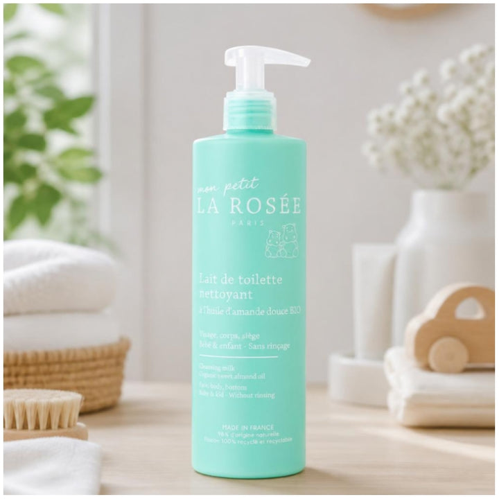 LA ROSÉE Baby Cleansing Milk A l'Huile d'Amande Douce Bio 400ml (13.53fl oz)