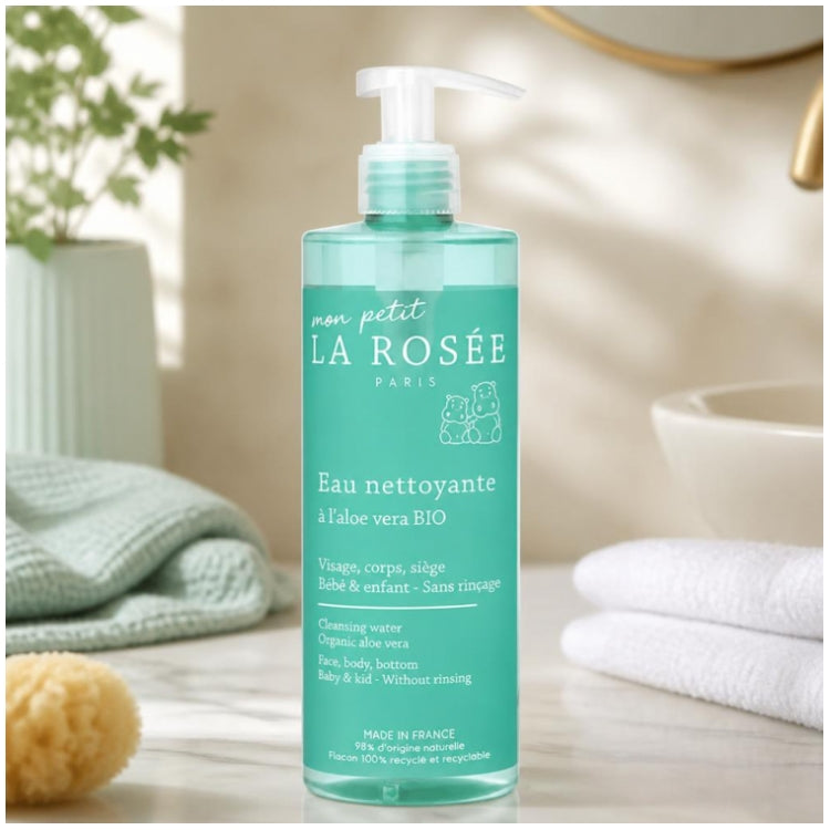 LA ROSÉE Baby Cleansing Water With Organic Aloe Vera 400ml (13.53fl oz)