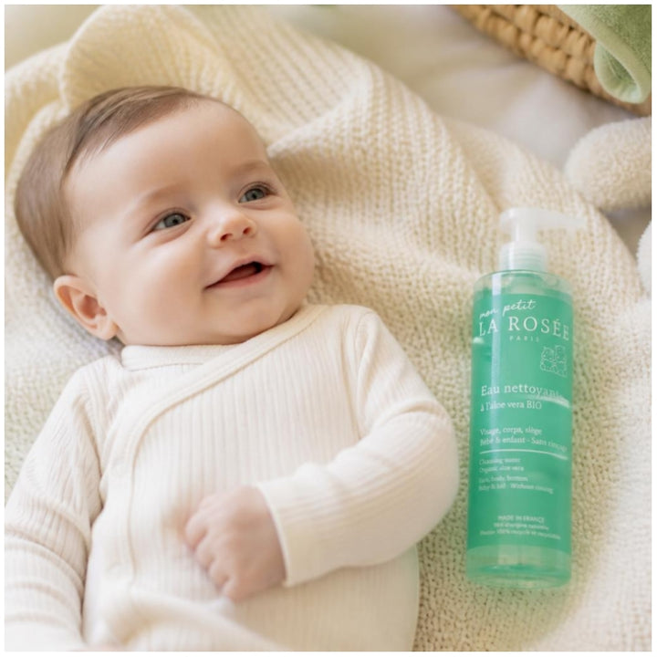 LA ROSÉE Baby Cleansing Water With Organic Aloe Vera 400ml (13.53fl oz)