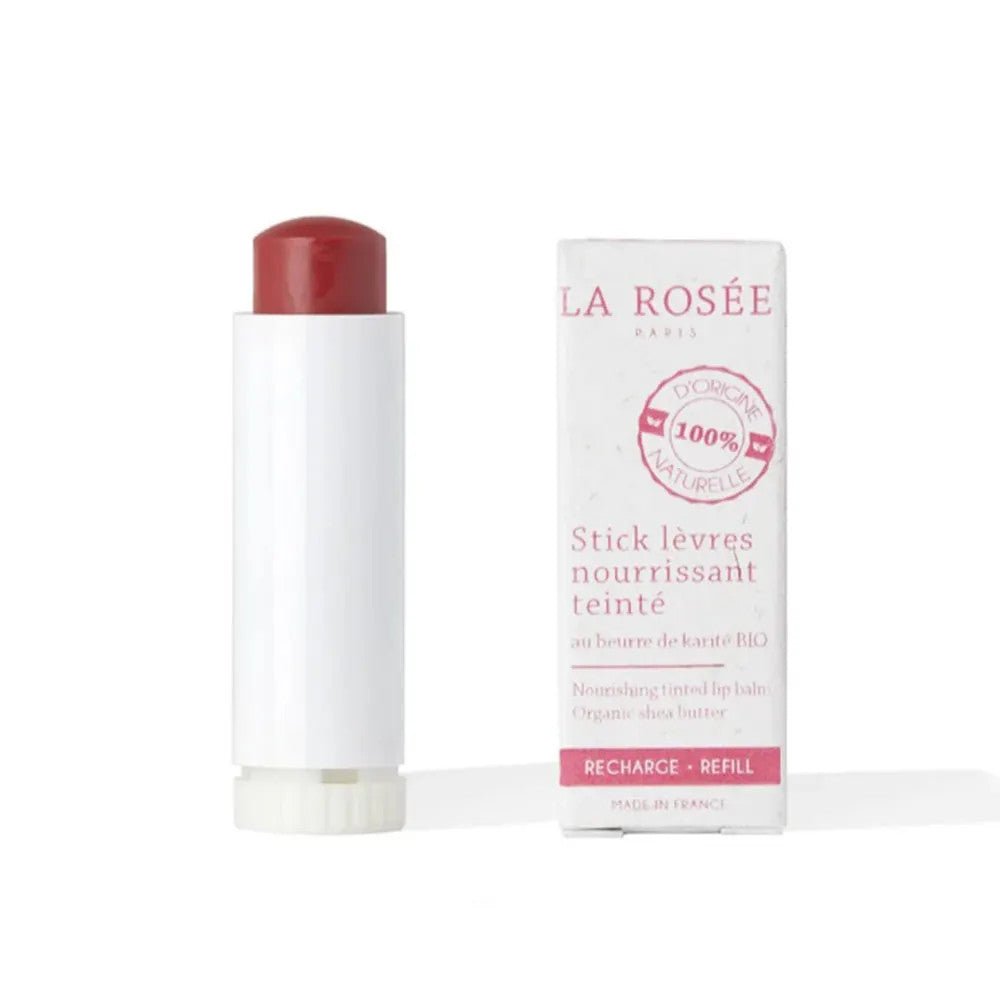 La Rosée Nourishing Tinted Lip Balm with Raspberry Tint - FrenchBeautyHub