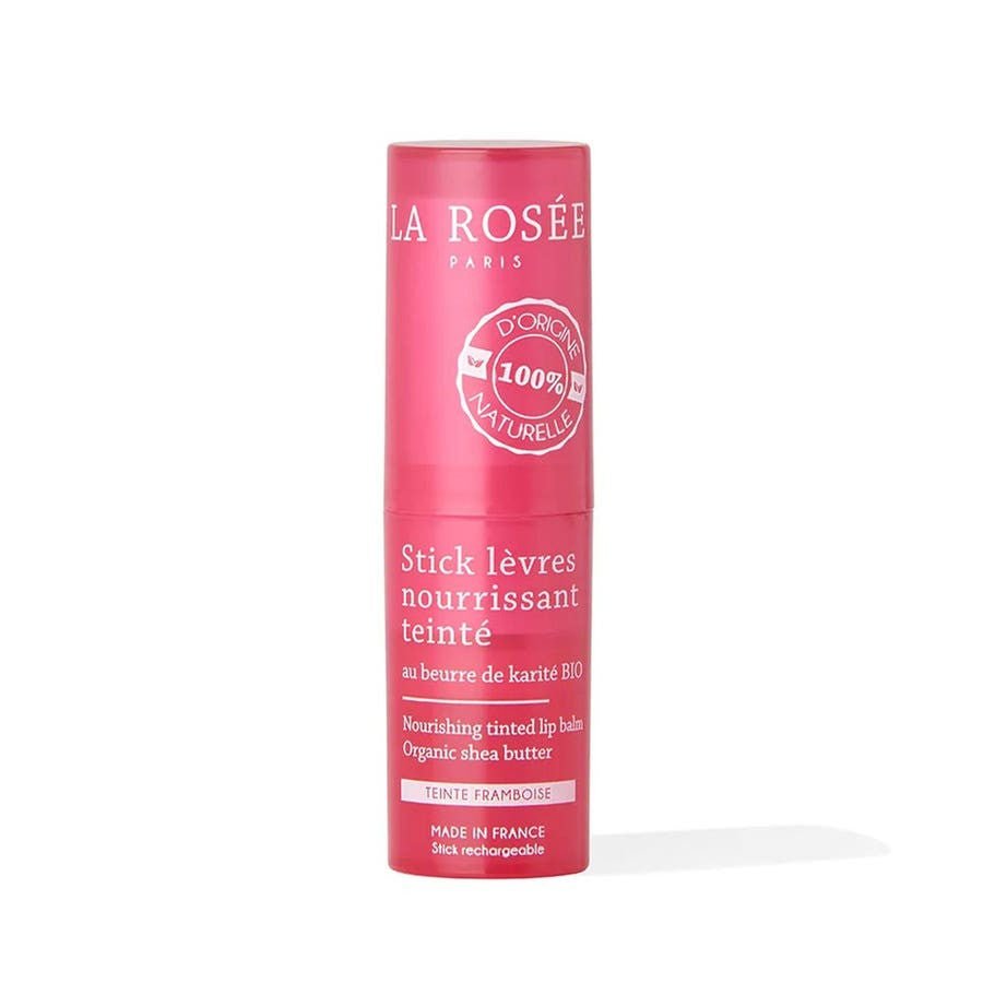 La Rosée Nourishing Tinted Lip Balm with Raspberry Tint - FrenchBeautyHub