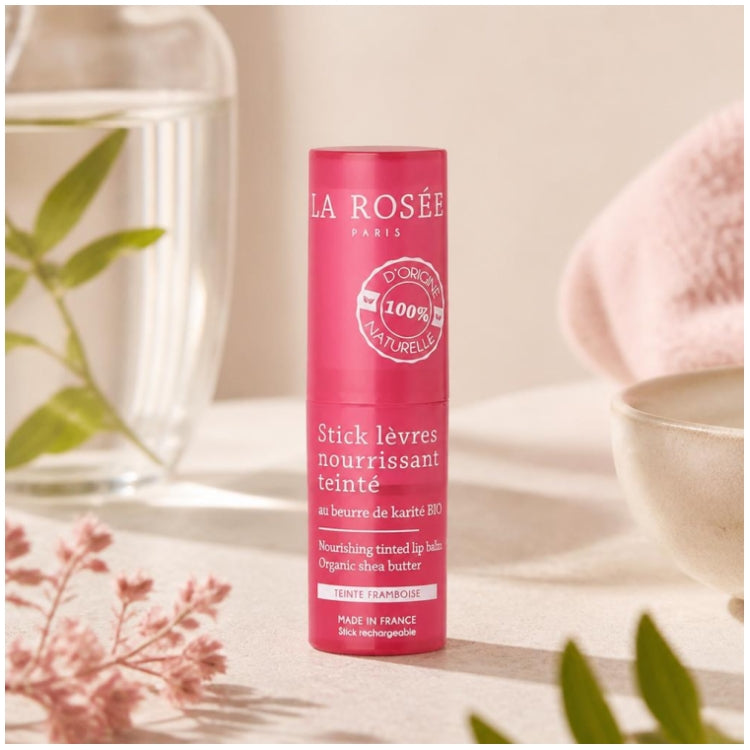 La Rosée Nourishing Tinted Lip Balm with Raspberry Tint