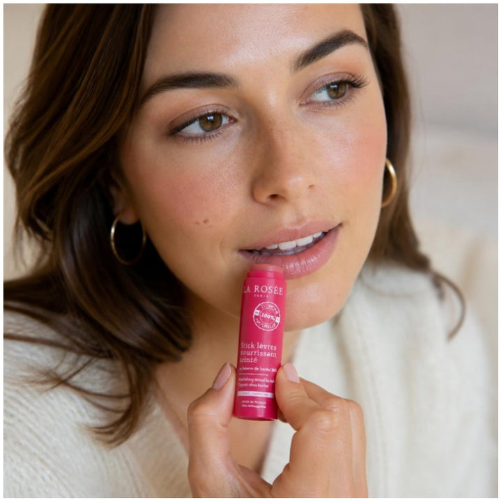 La Rosée Nourishing Tinted Lip Balm with Raspberry Tint