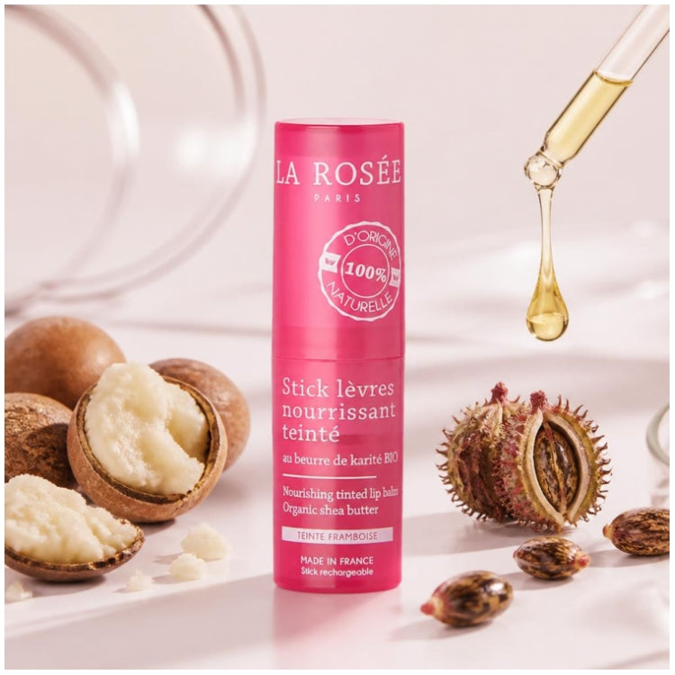 La Rosée Nourishing Tinted Lip Balm with Raspberry Tint