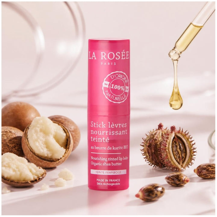 La Rosée Nourishing Tinted Lip Balm with Raspberry Tint