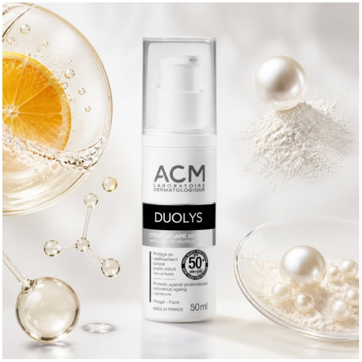 ACM Duolys SPF50 واقي شمس مضاد للشيخوخة بقوام خفيف للبشرة الحساسة 50ml
