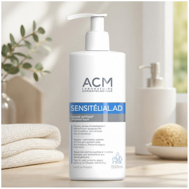 Acm Sensitelial.AD Intensive Balm Very dry skin prone to atopic eczema 500ml (16.91fl oz)